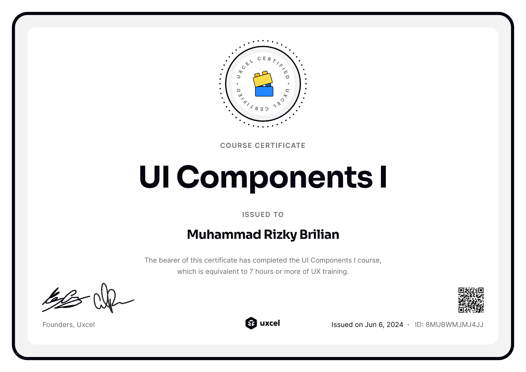 Phosphophyllite's certificate